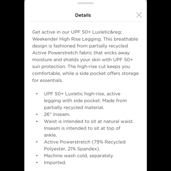 NWT Lilly Pulitzer Weekender High Rise Leggings Pink Topaz my favorite spot Med. - Picture 6 of 8